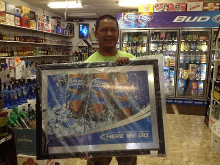 Patrick Sengsiri, Winner of our Budlight Mirror/Picture